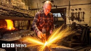 Welsh Blacksmith Marks Fifty Years Forging Royal History