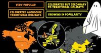 Mapped: Where Do People Celebrate Halloween Around the World?