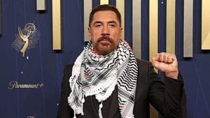 Javier Bardem And Hollywood Stars Demand Ceasefire At Emmys
