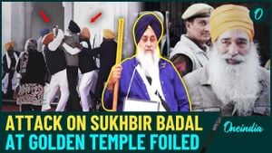 Man Attempts To Shoot Sukhbir Badal At Golden Temple