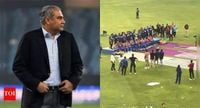 Ugly scenes after India vs Pakistan final as PCB chief runs away with Asia Cup trophy | Cricket News - The Times of India