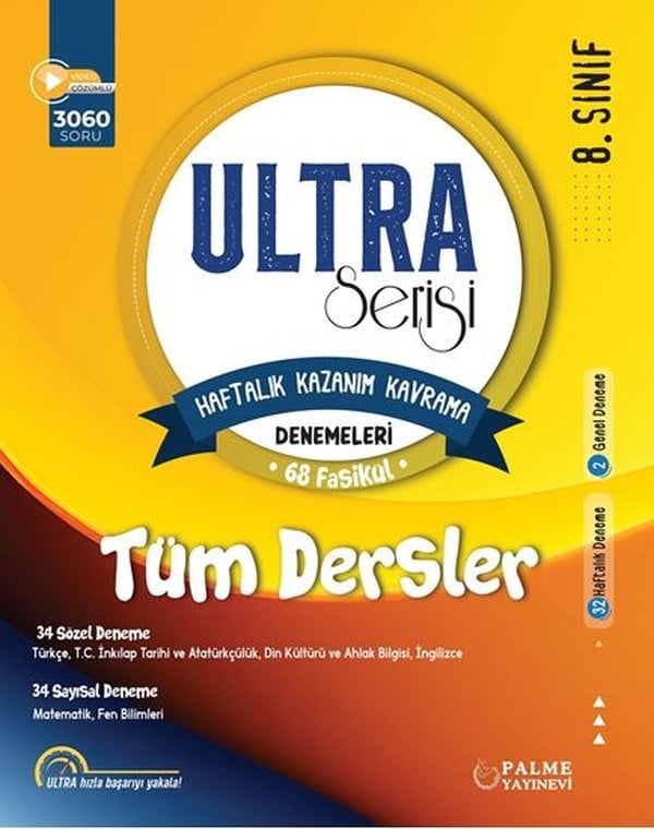 8.SINIF ULTRA KAZANIM KAVRAMA DENEMELERİ 68 FASİKÜL TÜM DERSLER