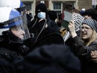 Anti-Israel protesters block access to McGill University buildings, disrupt classes