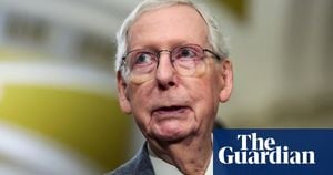 Mitch McConnell Recuperates After Capitol Fall