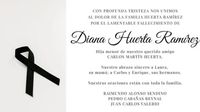 ¿Quién fue Diana Huerta Ramírez, sobrina de Juan Carlos Valerio, y de qué murió?