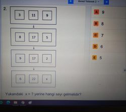 Boşluğa hangi sayı gelmelidir?