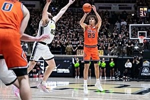 Keaton Wagler’s Record Night Lifts Illinois Over Purdue