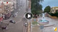Inondazioni nel sud della Spagna, evacuate oltre 300 case a Malaga