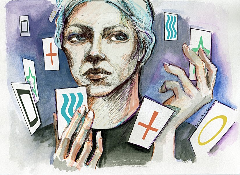 Önyüzünü görmediğiniz kartlardaki şekilleri tahmin edebilir misiniz?