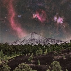 Teide Dağı Üzerinde Orion