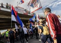 ‘Corruption Kills’: Thousands March in Serbia to Mark Tragedy’s Anniversary