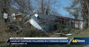 EF-2 Tornado Causes Damage And Displacement In Gibson County