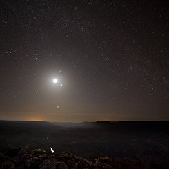 The Grand Canyon in Moonlight