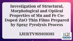 Manganese-Doped ZnO Films Offer Enhanced Structural And Optical Properties