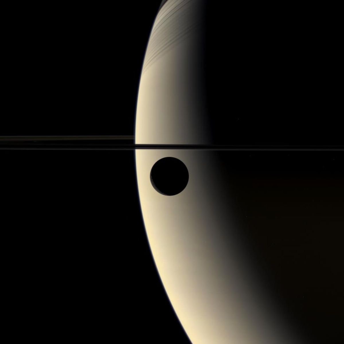  Crescent Rhea Occults Crescent Saturn 