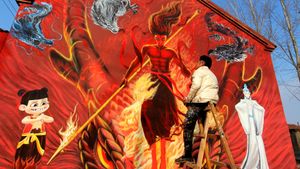 Nezha 2 Themed Murals Brighten Urban Landscapes Across China