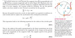 Serway Physics kitabından bir bölümde yüklü parçacığın hareketi nasıl Newton fiziği ile izah edilebiliyor?
Veya buradaki olay basite indirgeme mi?