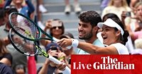 US Open mixed doubles: Draper/Pegula beat Alcaraz/Raducanu in opening round – live