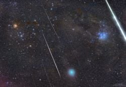 Boğa Takımyıldızındaki Yıldızlar, Meteorlar ve Kuyrukluyıldız
