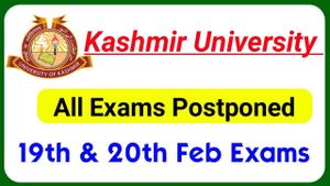 Kashmir University Exams Held Despite Heavy Snow