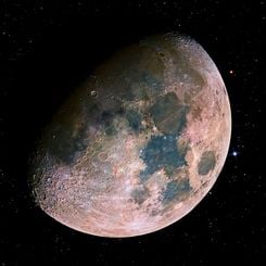 Colorful Moon Mosaic