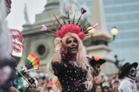 LGBTQ+ artists bring pride to Mexico City's Catrina parade ahead of Day of the Dead, in photos