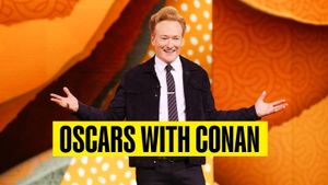 Conan O'Brien Takes The Stage For 2025 Oscars Hosting