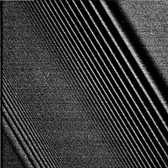 Cassini Images Density Waves in Saturn's Rings