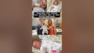 Georgia Bell Celebrates Birth Of Baby Ralphie