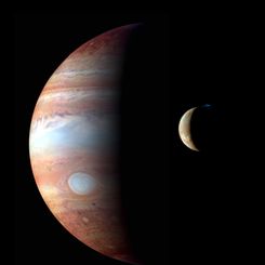 A Jupiter-Io Montage from New Horizons