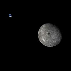  Moon and Earth from Chang'e 5-T1 
