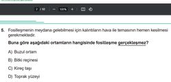 Ortamların hangisinde fosilleşme gerçekleşmez?