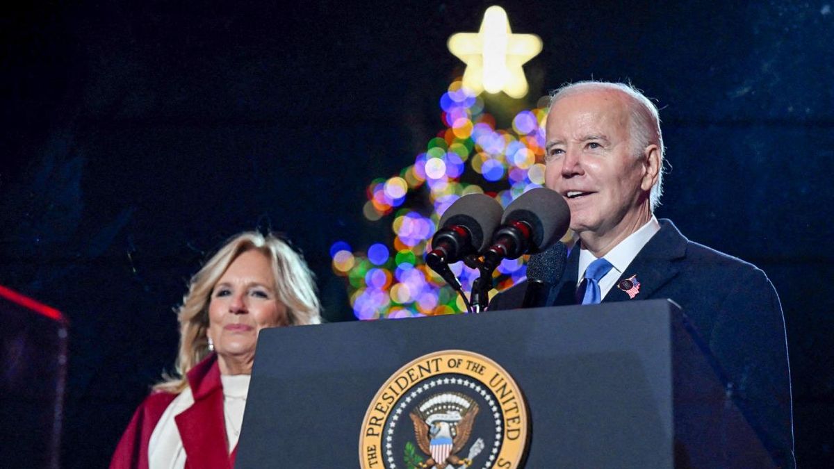 Biden Lights Up National Christmas Tree With Holiday Spirit The