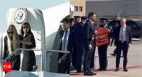 Charlie Kirk’s casket reaches Arizona on Air Force Two: JD Vance carries it, Usha holds widow Erika’s hand – Video - The Times of India