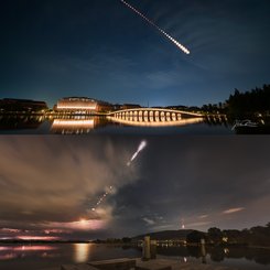 Lunar Eclipse in Two Hemispheres