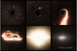 Hubble Uzay Teleskobu, Galaksiler Arasında Dolaşan Dev Bir Kara Delik Tespit Etti.