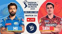 SRH 113/4 (16.4) | LIVE | MI vs SRH Score, IPL 2025: Boult Gets Nitish Kumar Reddy