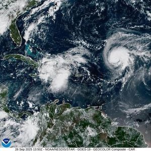 Imelda Threatens Carolinas As Humberto Intensifies Offshore