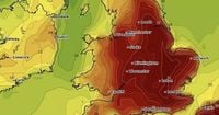 Weather maps show exact date 34C heat blast will hit UK