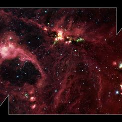 Massive Star Forming Region DR21 in Infrared