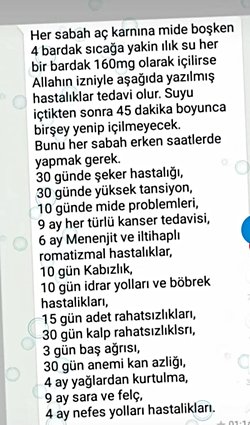 Sıcağa yakın ılık su ile birçok hastalık tedavi edilebilir mi?