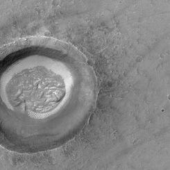 Brain Crater on Mars