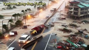 Typhoon Kong-rey Leaves Destruction Across Taiwan