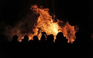 Mountain Fire Breaks Out In Ueda, Nagano Prefecture