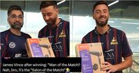 ‘Toothbrush, Trimmer Next?’ PSL Trolled as James Vince Gets Hairdryer for Match-Winning Ton