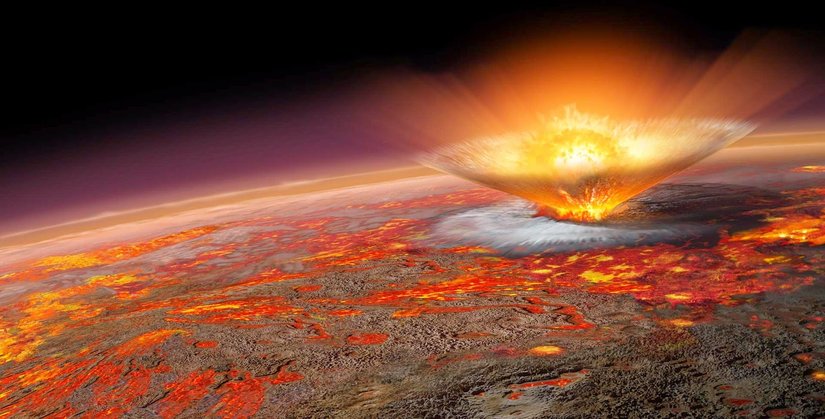 Hadean Dönemi'ne ait bir tasvir.