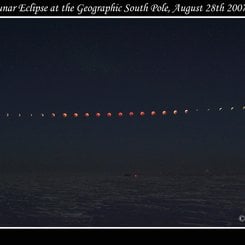 South Pole Lunar Eclipse