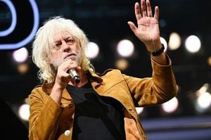 Bob Geldof Marks Live Aid 40th Anniversary In London