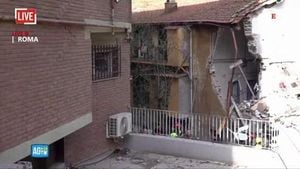 Explosion In Rome Leads To Building Collapse And Injuries