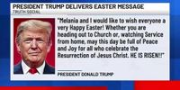 President Trump's Easter message draws out reactions from supporters, opponents